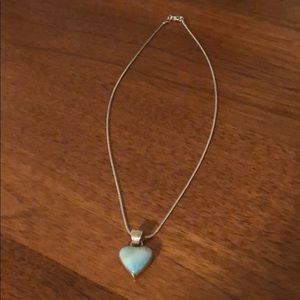 HOST PICK 🎉Blue gemstone heart necklace. Sterling
